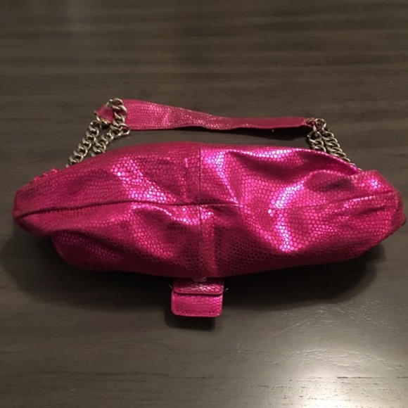 BCBGirls Pink Iridescent Snakeskin Shoulder Bag - Picture 5 of 8